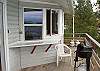 Pass Through Window Directly from the Kitchen.  this is really handy!