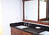 One of two master bathroom suites on the Upper Level.