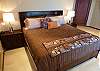 Master Bedroom upstairs. The Master Bedroom has a King-size Bed with luxury linen and Private Bathroom.