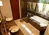 The Master Bathroom has bathtub, double sink, shower and a extra large closet.