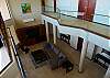The high ceiling makes the living area very spacious.