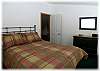 The second bedroom with queen size bed