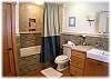 The master bath with a great deep soaking tub