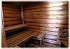 The sauna, located out in the gazebo