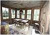 Dining area with views in three directions