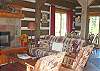 Cozy seating with two rocking chairs