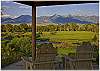 The view to the northeast  from the Overlook Cabin's porch