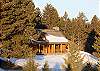 An amazing winter setting.  Bring along your snow sled.