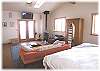 The spacious master suite