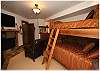 Double sized bunk with luxurious linens