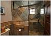 A look at the beautiful tile in the guest shower