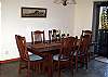 A nice dining table will seat six