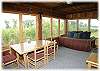 The day bed on the front porch - listen to the river as you fall asleep!