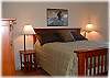 The second "master" bedroom with a queen size bed