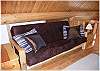 Great corner in the loft for enjoying a book