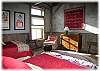 The second bedroom with two double beds