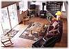 A view of the living room from upstairs