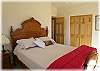 The "Victorian" bedroom with queen size bed