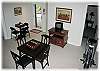 The lower level game room between the bedrooms