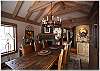 Dining area with a great table for seating up to twelve