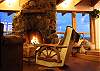 Cozy fireplace