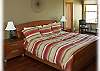 Large master suite with king size bed and private bath