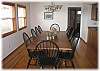 Spacious dining area just off the kitchen that seats up to ten people!