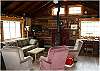 Cozy living room with pullout sofa