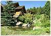 There's a small pond just below the lodge