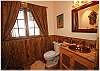 The half bathroom just off the living area
