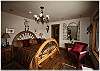 The luxurious master bedroom