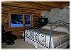 The master bedroom with a luxurious king size bed