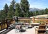 Lots of outdoor seating on the deck