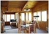 Dining room and entrance to the screened in porch