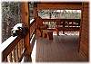 Some custom seating on the front deck