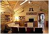 Large vaulted ceilings provide an open feeling