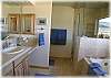 The master bathroom with a seperate shower and soaking tub