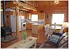 A gas woodstove to keep you warm at night