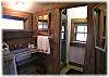 Bunk house guests have a full bathroom with stall shower
