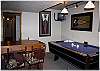 Game room with an air hockey table