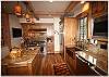 Plenty of space and a TV in the corner.  What an amazing kitchen!