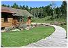 View from the front porch to the driveway