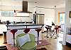 Kitchen and dining room area