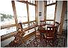 Experience remarkable views from this game table in the corner of the living area