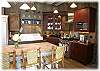 A very complete kitchen with gourmet range, fridge and more