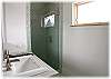 The master bathroom
