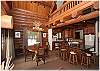 Plenty of seating for your group with five stools around the bar