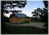 From the hillside above the home