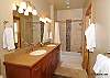 The master bath with custom tile