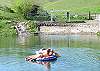 Summer time fun in the pond
